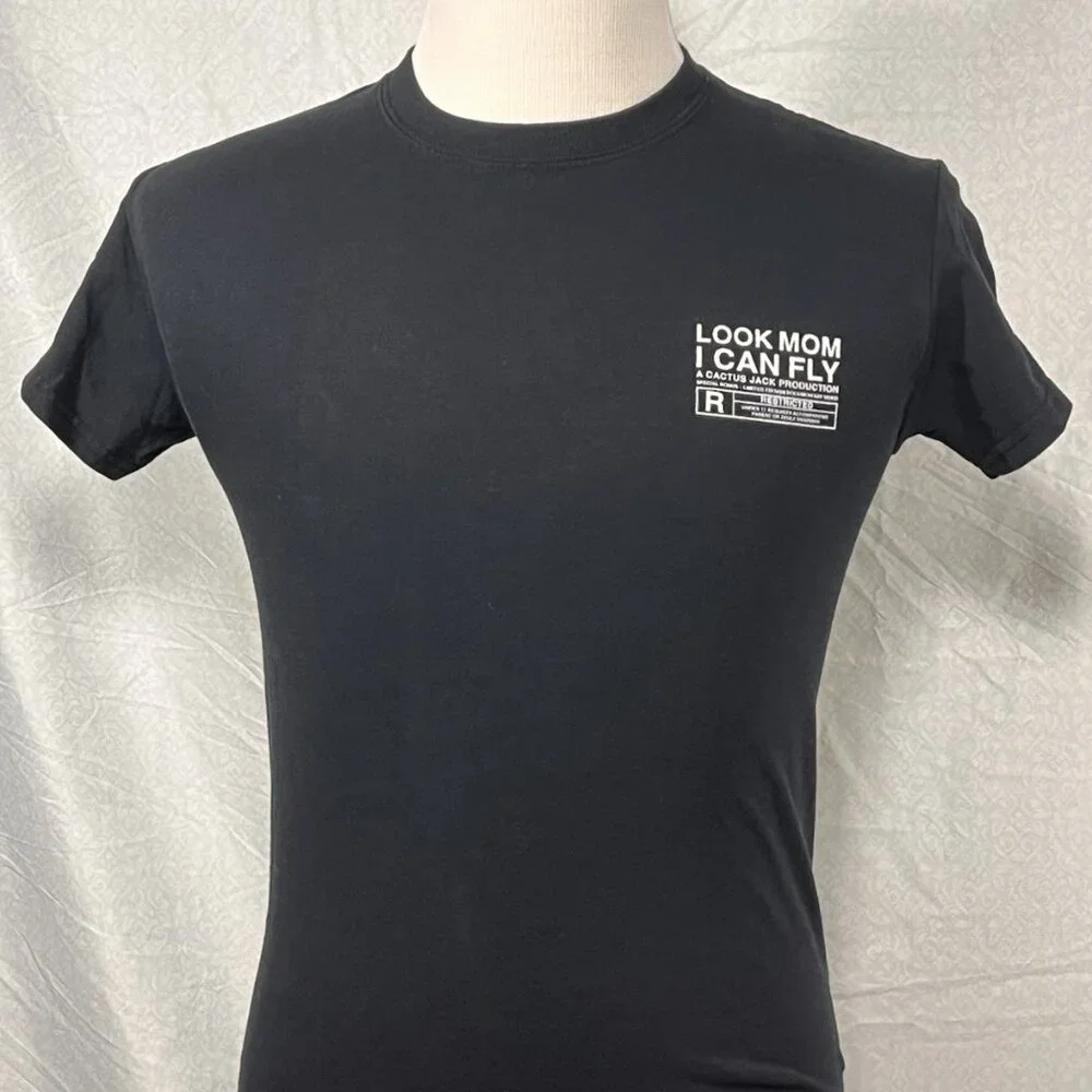 Travis Scott Look Mom I Can Fly Cactus Jack T Shirt Small Black - Picture 2 of 11